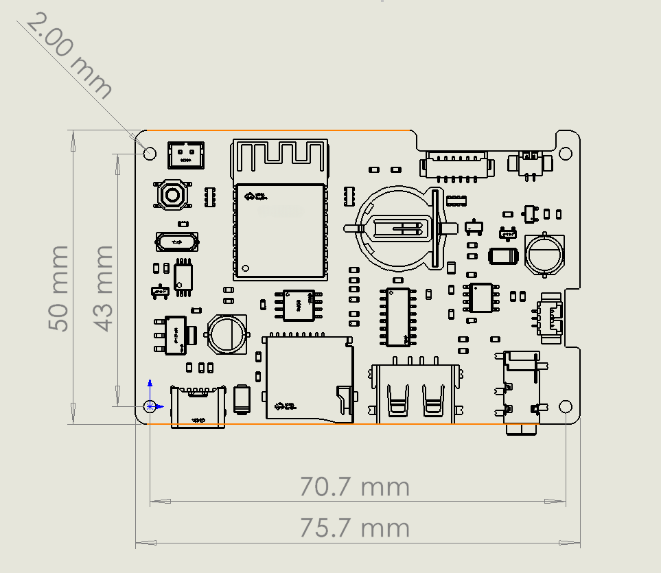 更详细的尺寸可至资料下载页下载 STEP 3D 文件。